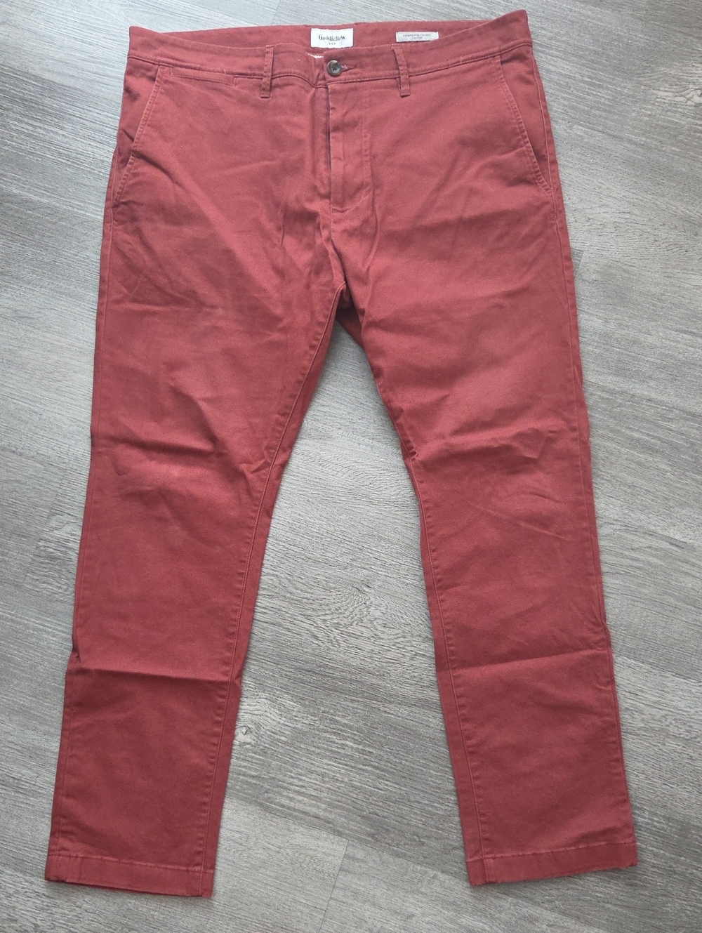 Goodfellow & Co Men's Slim Chinos in Rust 38 x 30